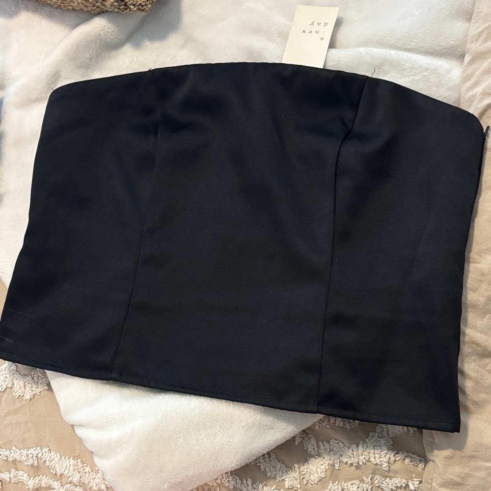 A New Day Black Crop Top